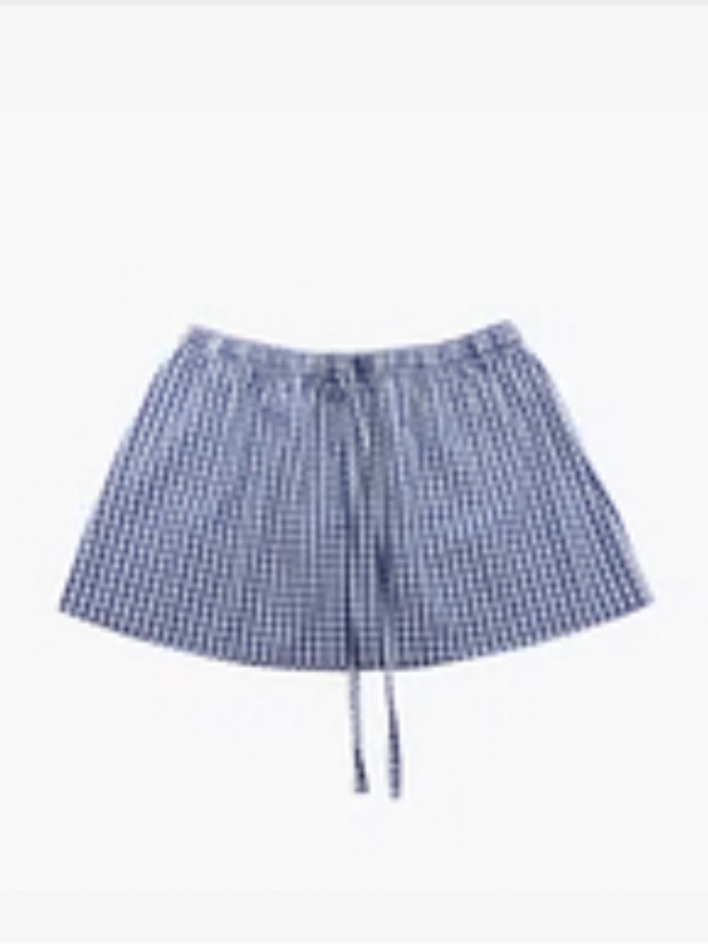Oddli| Boxer Mini Skirt 2.0 - Navy Gingham / L/XL